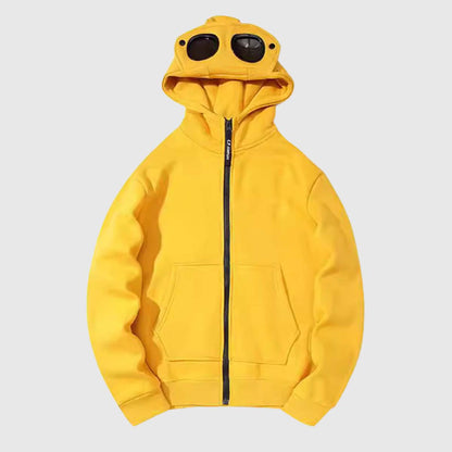 Cute Goggle Hoodie Jacket