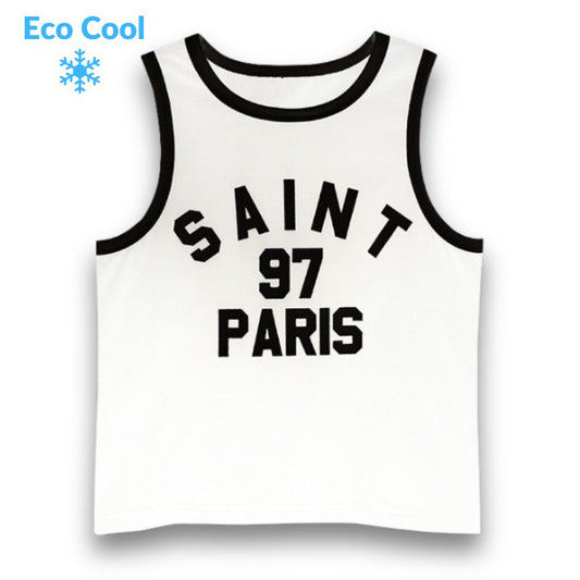 Ice Silk Letter Print Tank Top