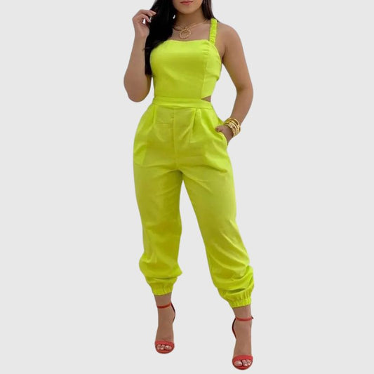 Halter Backless High Waist Jumpsuit