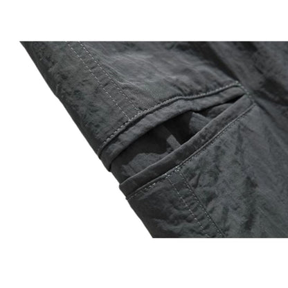 Water-Repellent Belted Yamamoto Pants