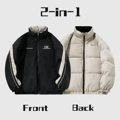 Reversible Two-Tone Puffer Jacket