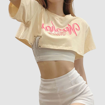 Two Piece Chain Crop Top