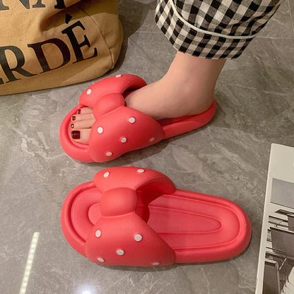 Polka Dot Bow Shaped Slides