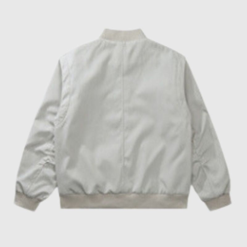 Flight-Inspired Minimalist High Street Baseball Jacket