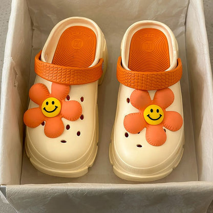 Smile flower Design Garden Clog