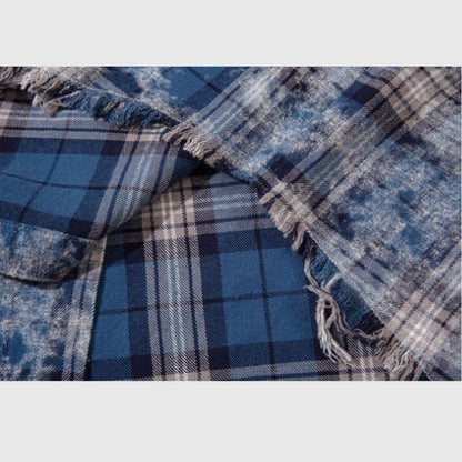 Distressed Vintage Plaid Shirt