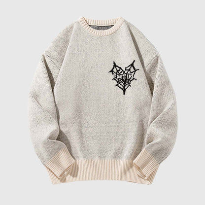 Graphic Embroidered  Sweater