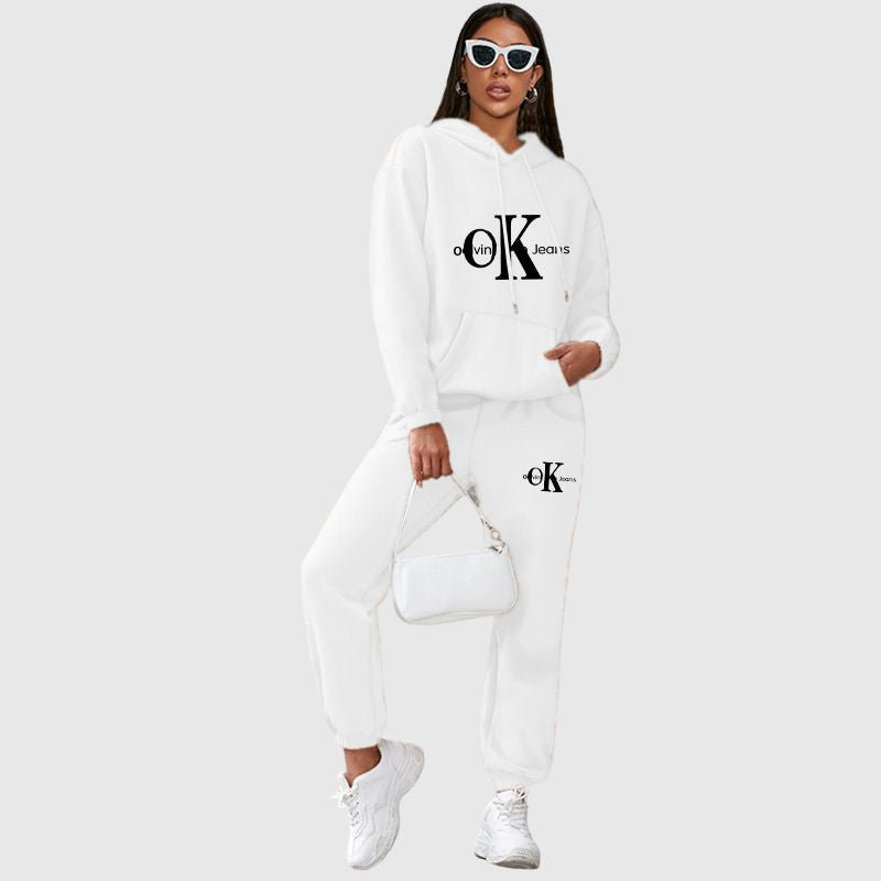 “OK” Printed Pant Set