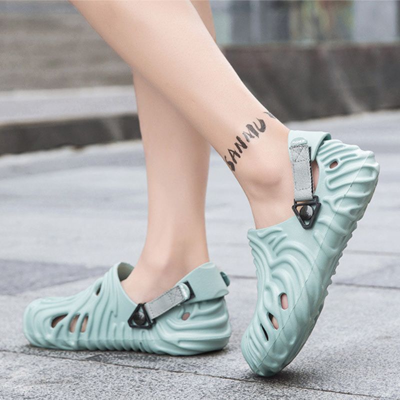 Solid Color Casual Beach Clogs