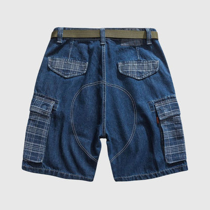 Loose Plaid Pocket Jorts