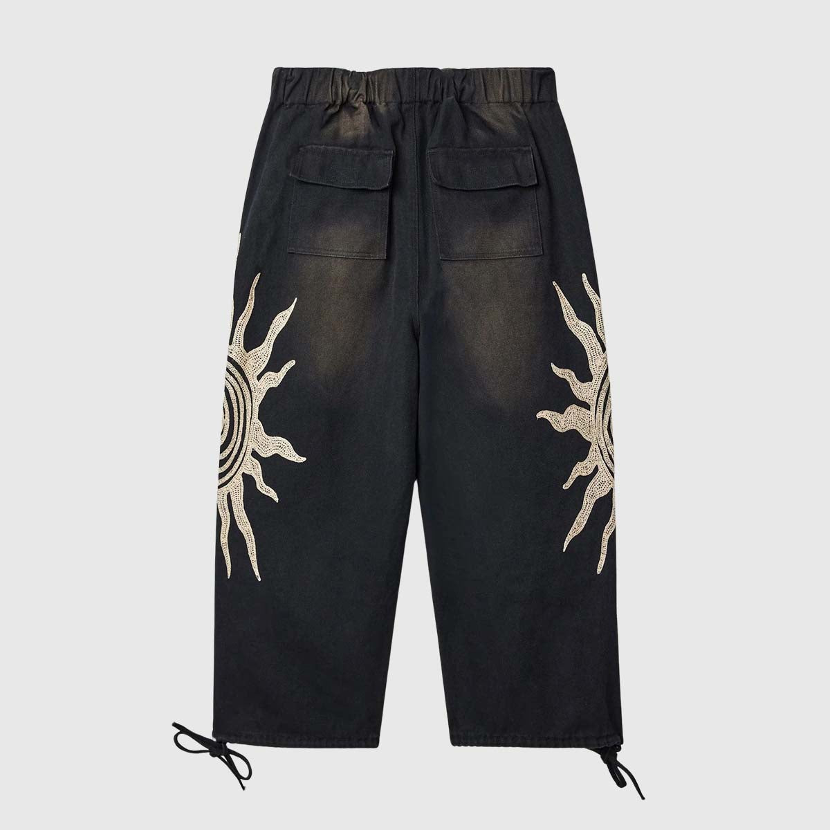 Sun Graphic Drawstring Pants