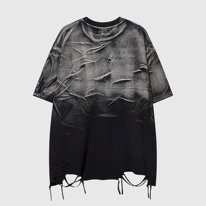 Distressed Graphic Oversized T-Shirt