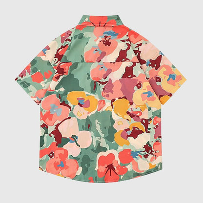 Oil Painting Artistic Floral Shirts