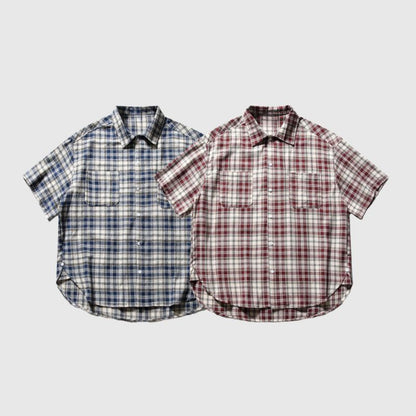 Vintage Cargo Plaid Shirts