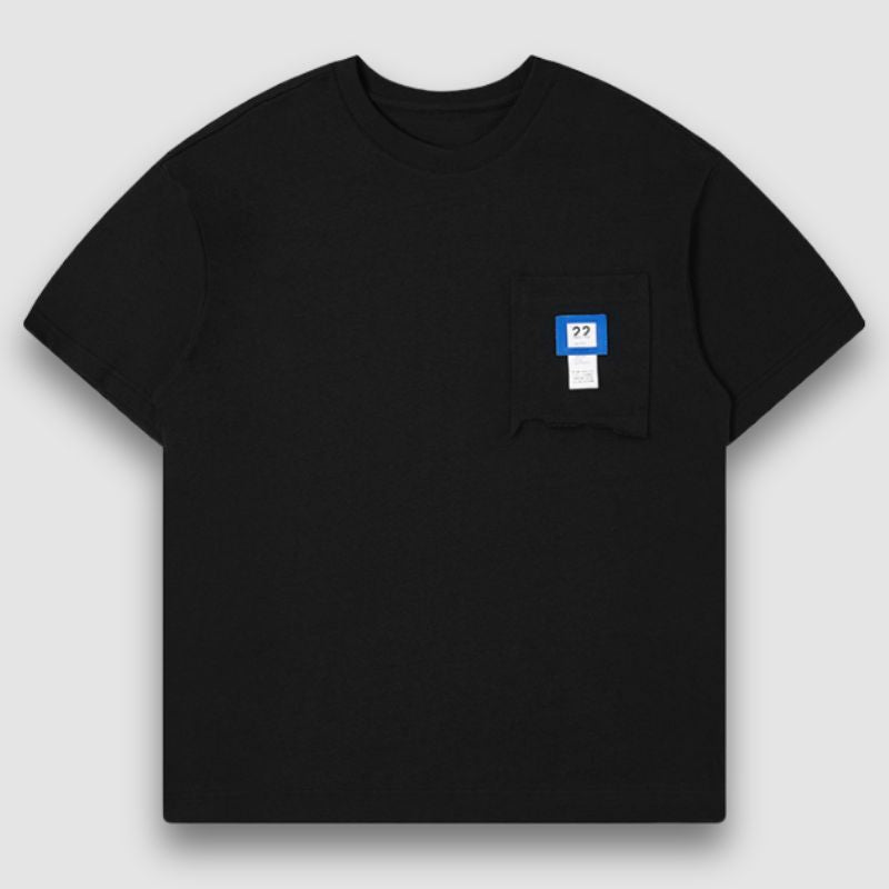 Simple Irregular Pocket Tee