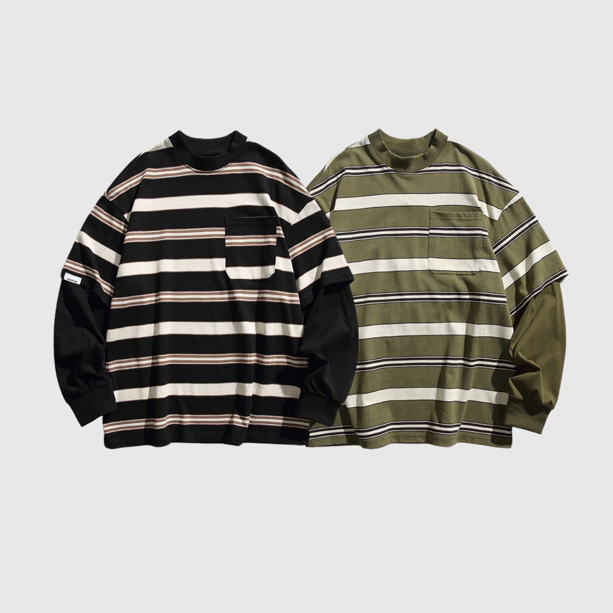 Striped Two-Layered Cityboy Sweatshirt