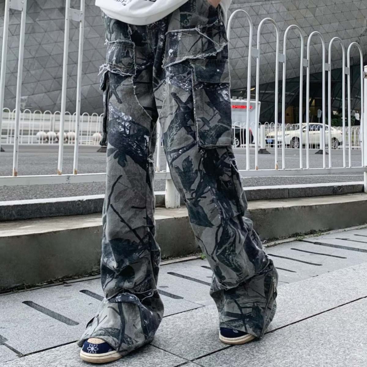 Camo Baggy Cargo Pants