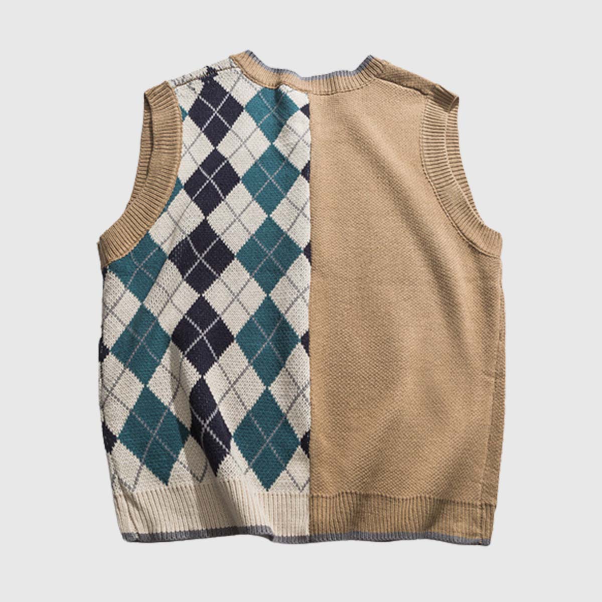 Geometric Patchwork Vest