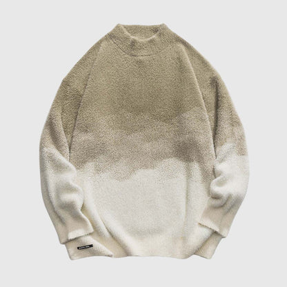 Vintage Ombre Turtleneck Sweater