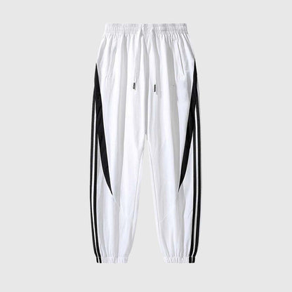 Retro Contrast Panel Jogger Pants