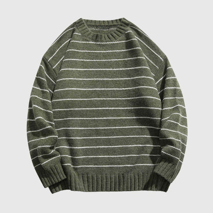 Classic Striped Crew Neck Sweater