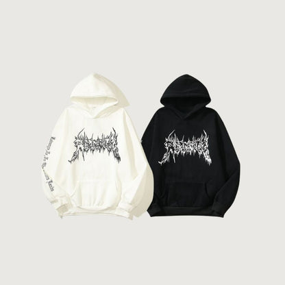 Dark Style Skull Line Hoodies