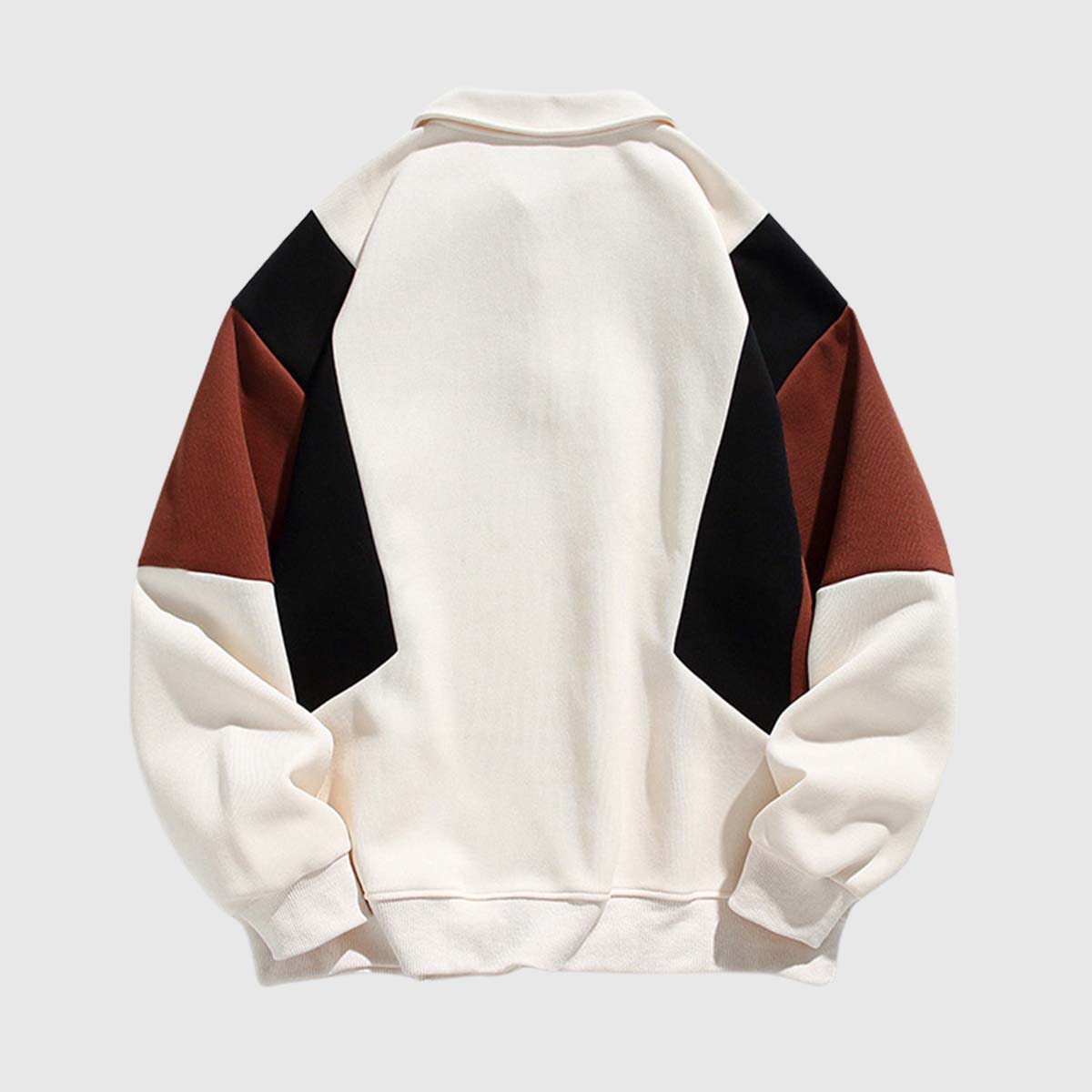 Color-Block Polo Sweatshirt