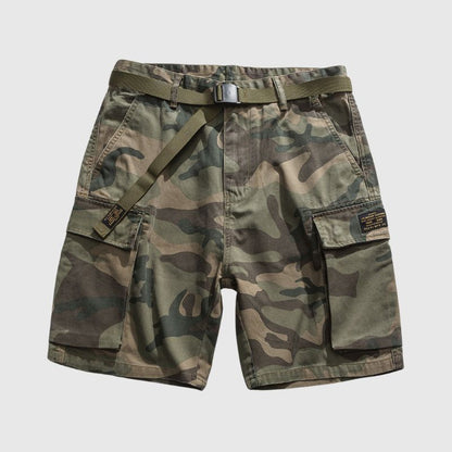 Camouflage Pocket Cargo Shorts