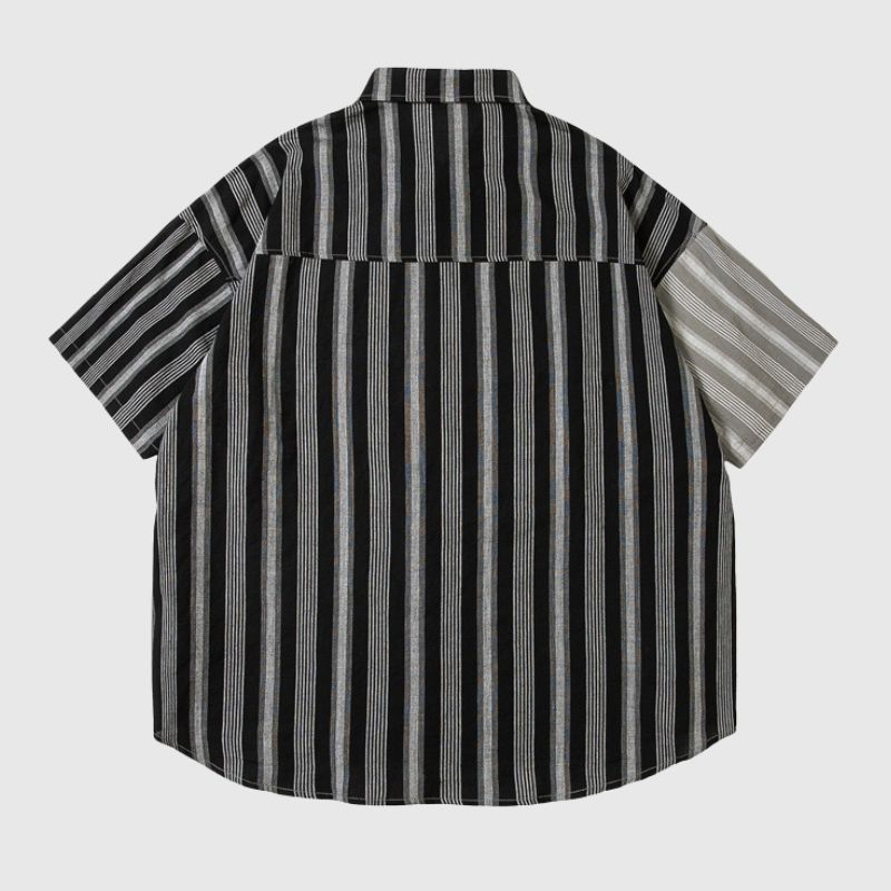 Color Block Striped Shirt