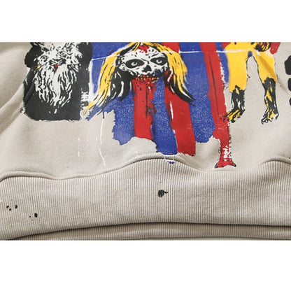 Hyakki Graffiti Print Hoodie