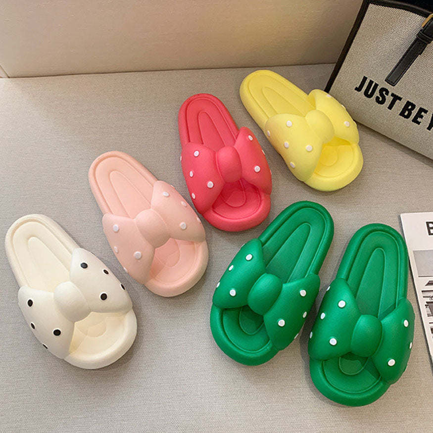 Polka Dot Bow Shaped Slides