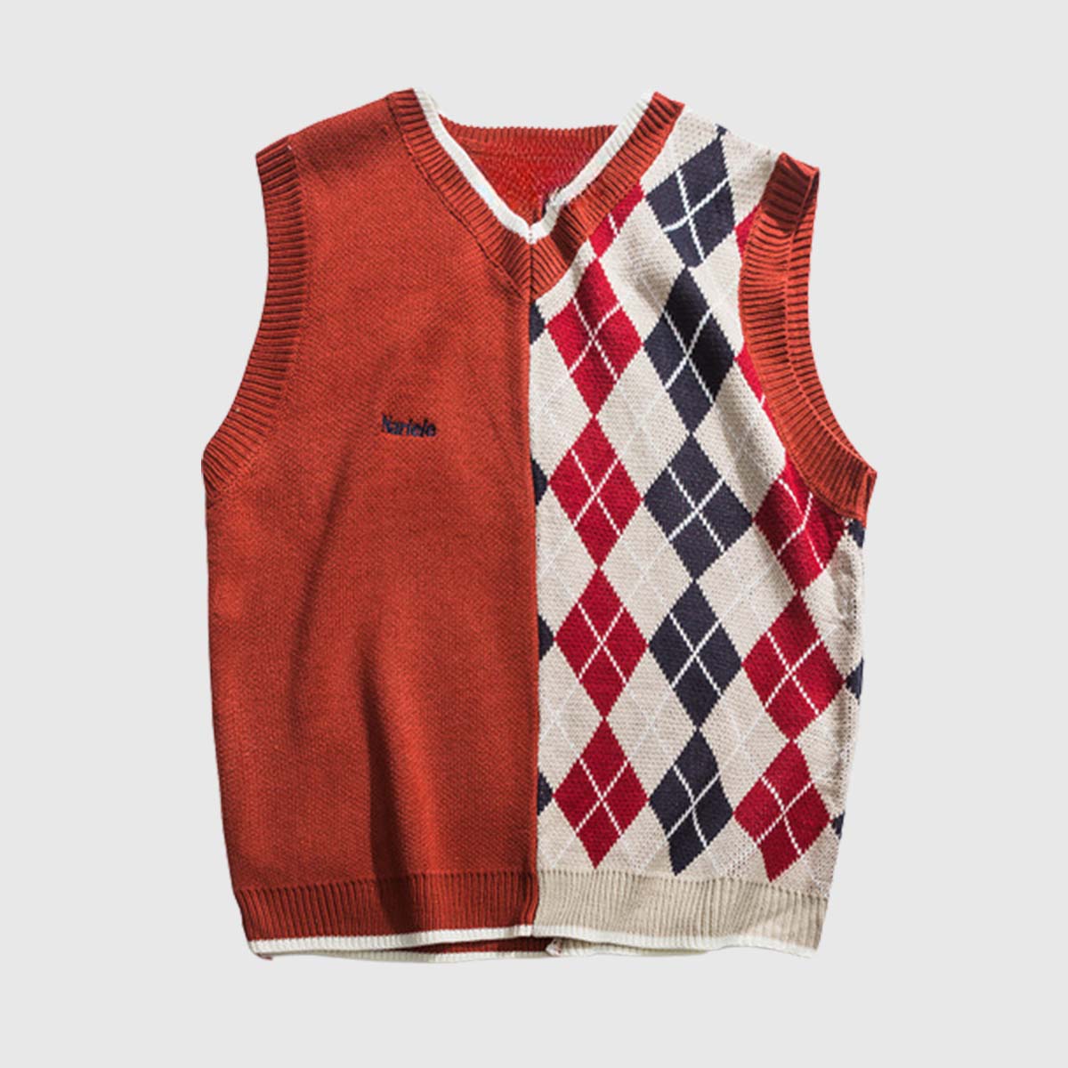 Geometric Patchwork Vest