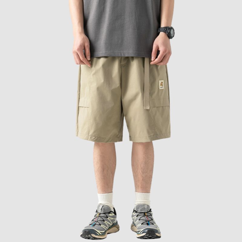 Buckle Belt Cargo Shorts