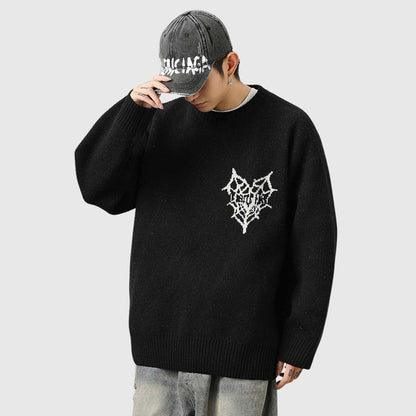 Graphic Embroidered  Sweater