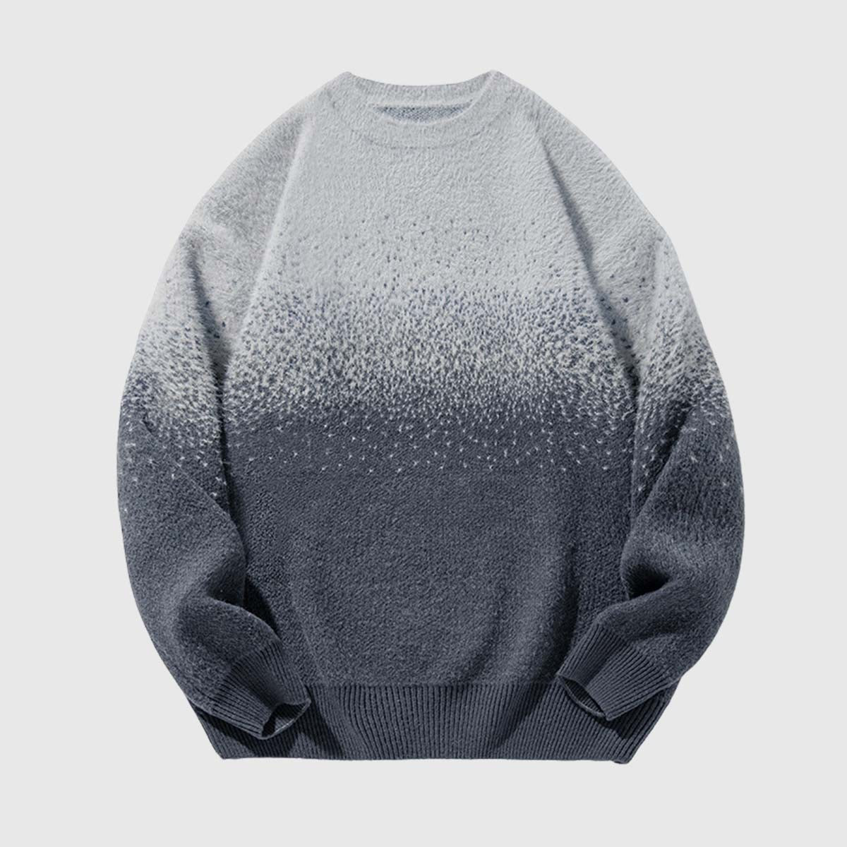 Ombre Gradient Knit Sweater