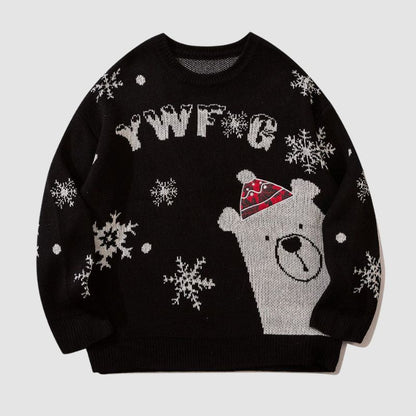 Christmas Bear Jacquard Pullover