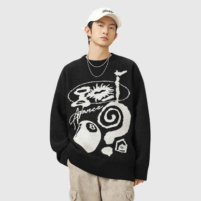 Graphic Abstract Sweater