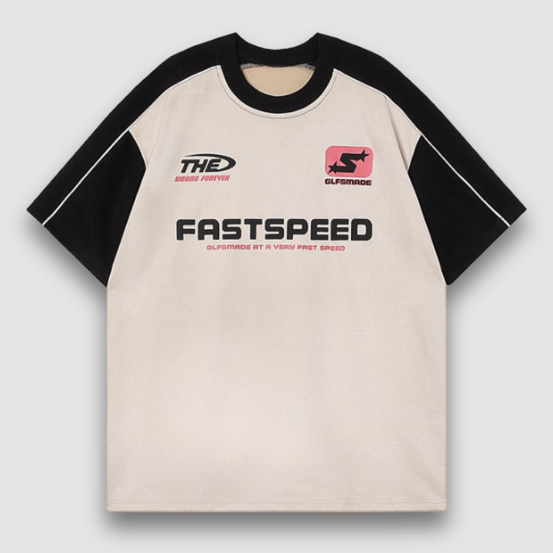 Contrast Racing Style Tee