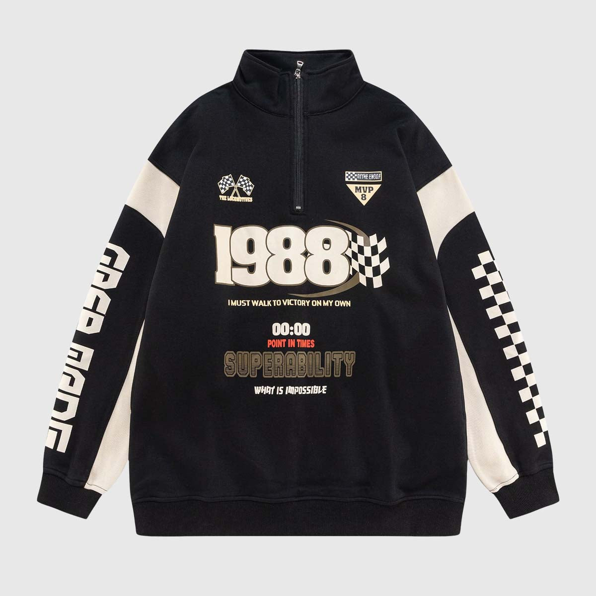 Racing Graphic Half-Zip Pullover