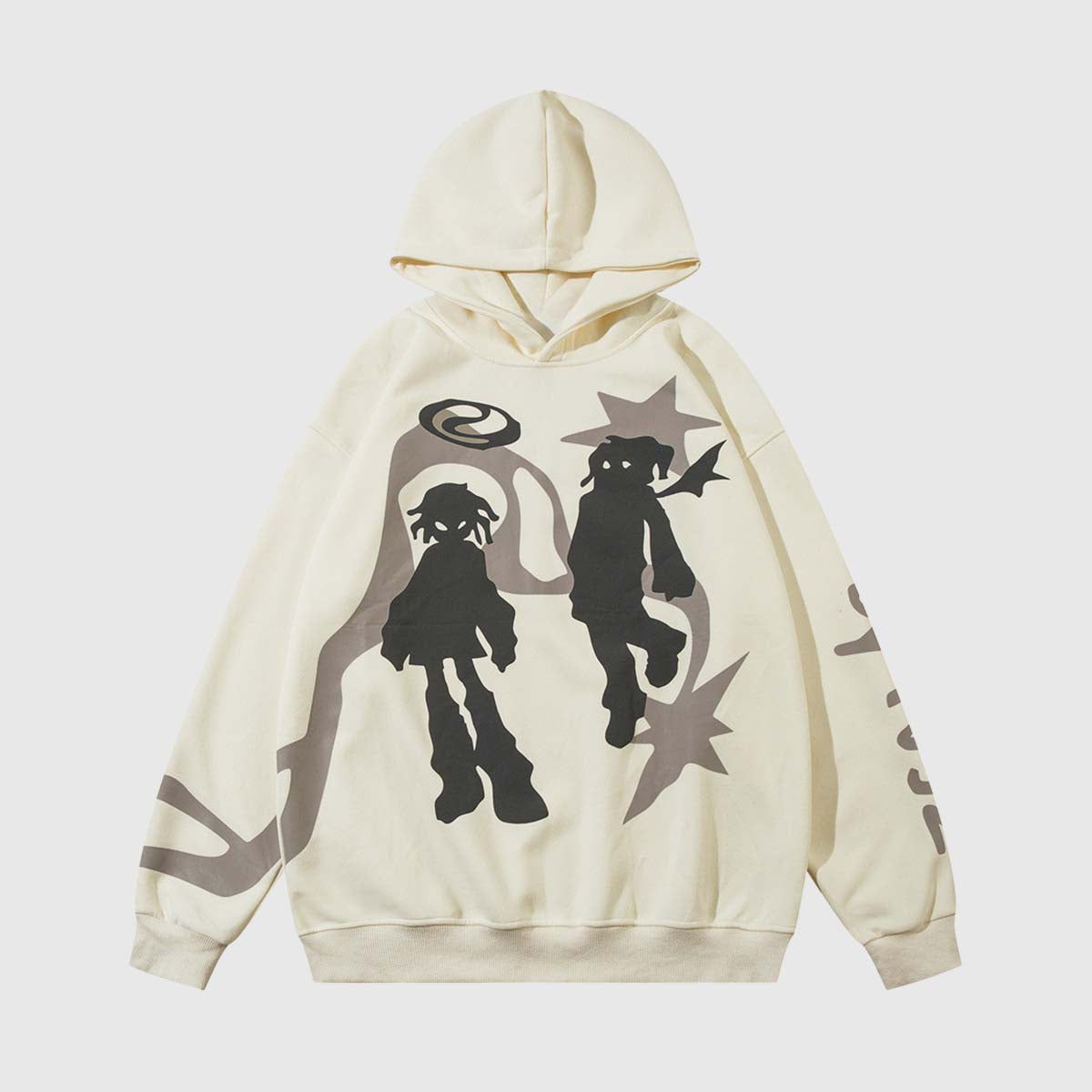 Abstract Shadow Graphic Hoodie