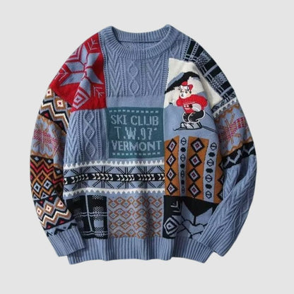 Christmas Ski Bear Sweater