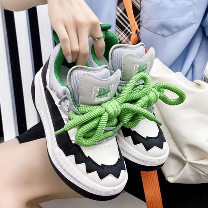 Color Block Shark Casual Sneakers