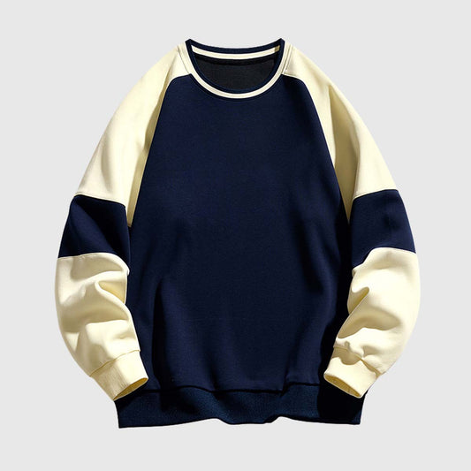 Retro Colorblock Raglan Sweatshirt