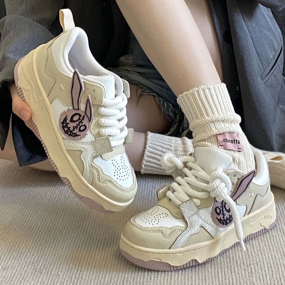 Cartoon Bunny Sneakers