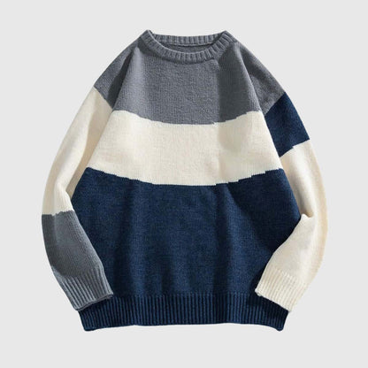 Color Block Striped Sweater