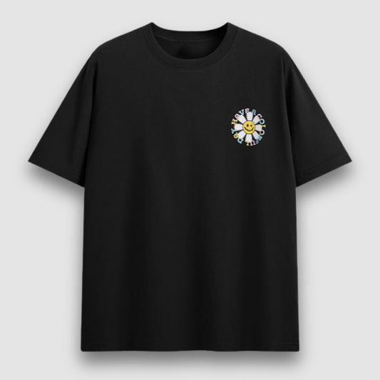 Textured Sunflower Printed Tee