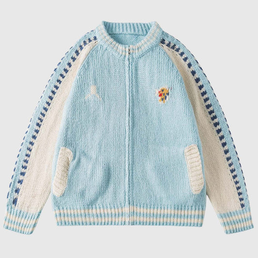 Vintage Varsity Knit Cardigan