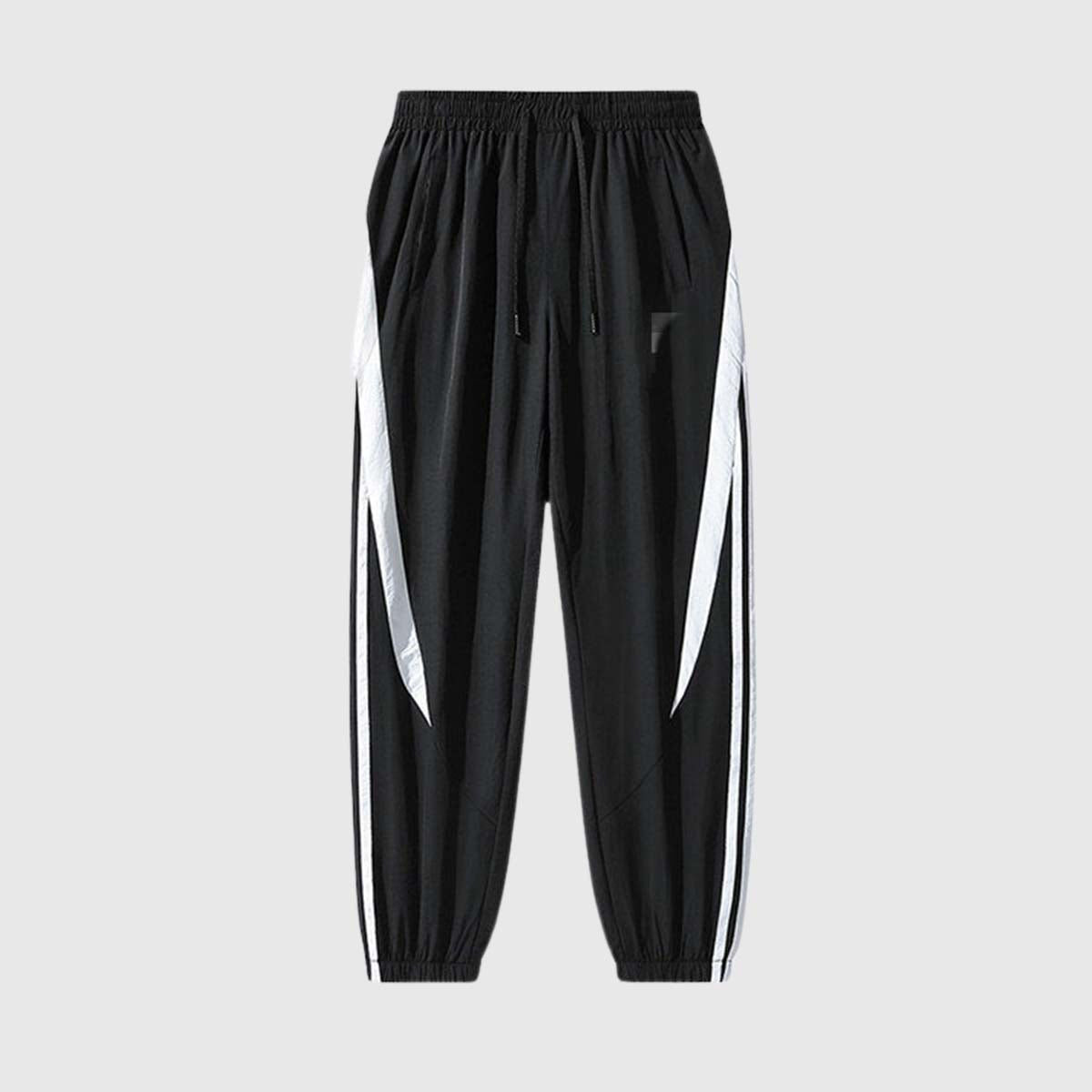 Retro Contrast Panel Jogger Pants