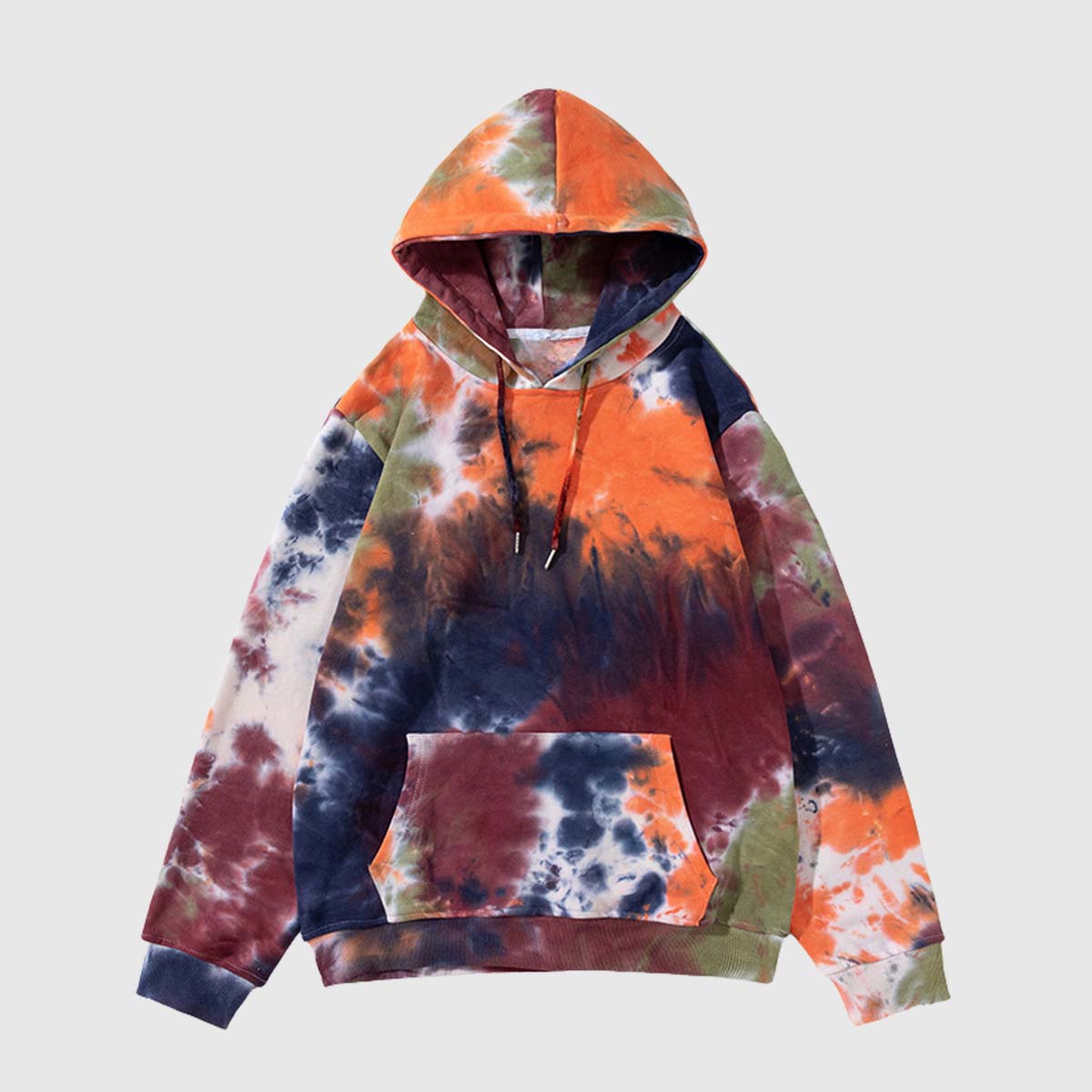 Vibrant Tie-Dye Pullover Hoodie