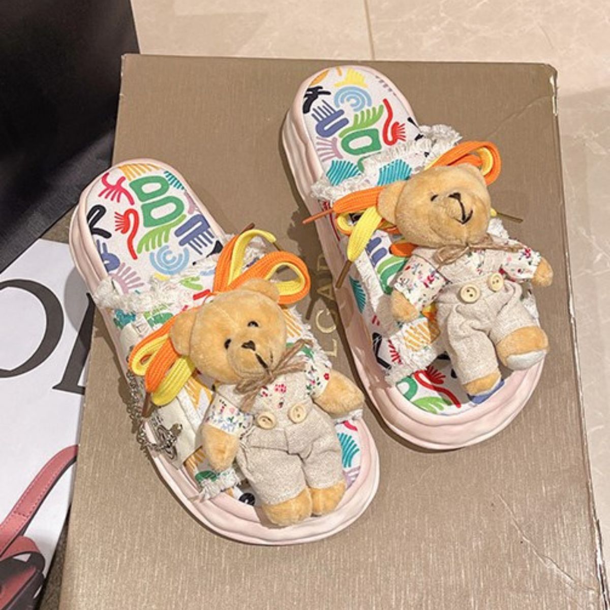 Cute Cartoon Bear Slides